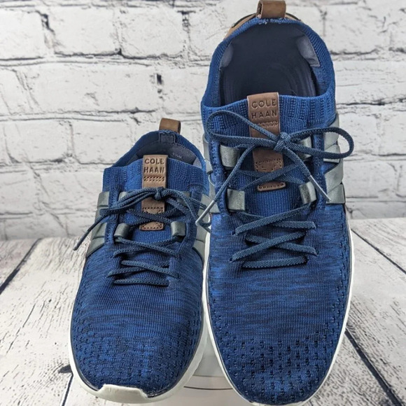 Cole Haan shoes, Grand Møtion, stitchlite, woven sneakers, blue, 9.5M - Picture 2 of 10